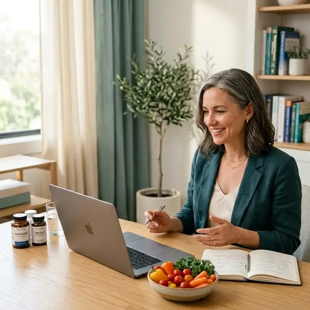 Functional Health provider meeting with a patient virtually