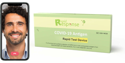 Get Video Observation and a Validated Lab Report for the Rapid Response COVID-19 Antigen Rapid Test img